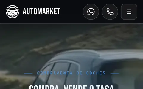 Automarket Durango: vista principal adaptada a móvil