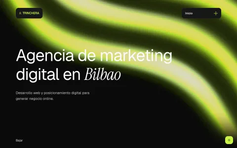 Trinchera: vista principal en escritorio
